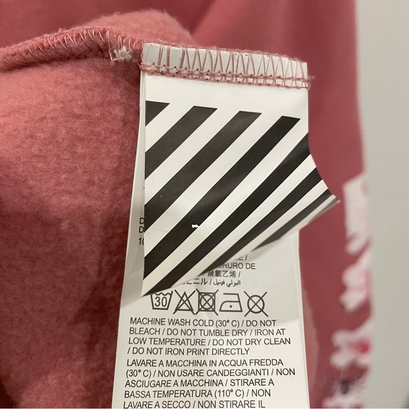 Exteremly Sought-After Off-White Cherry Blossom Sweatshirt size M - Picture 6 of 7